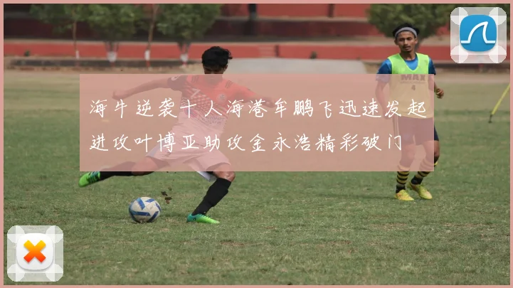 海牛逆袭十人海港牟鹏飞迅速发起进攻叶博亚助攻金永浩精彩破门
